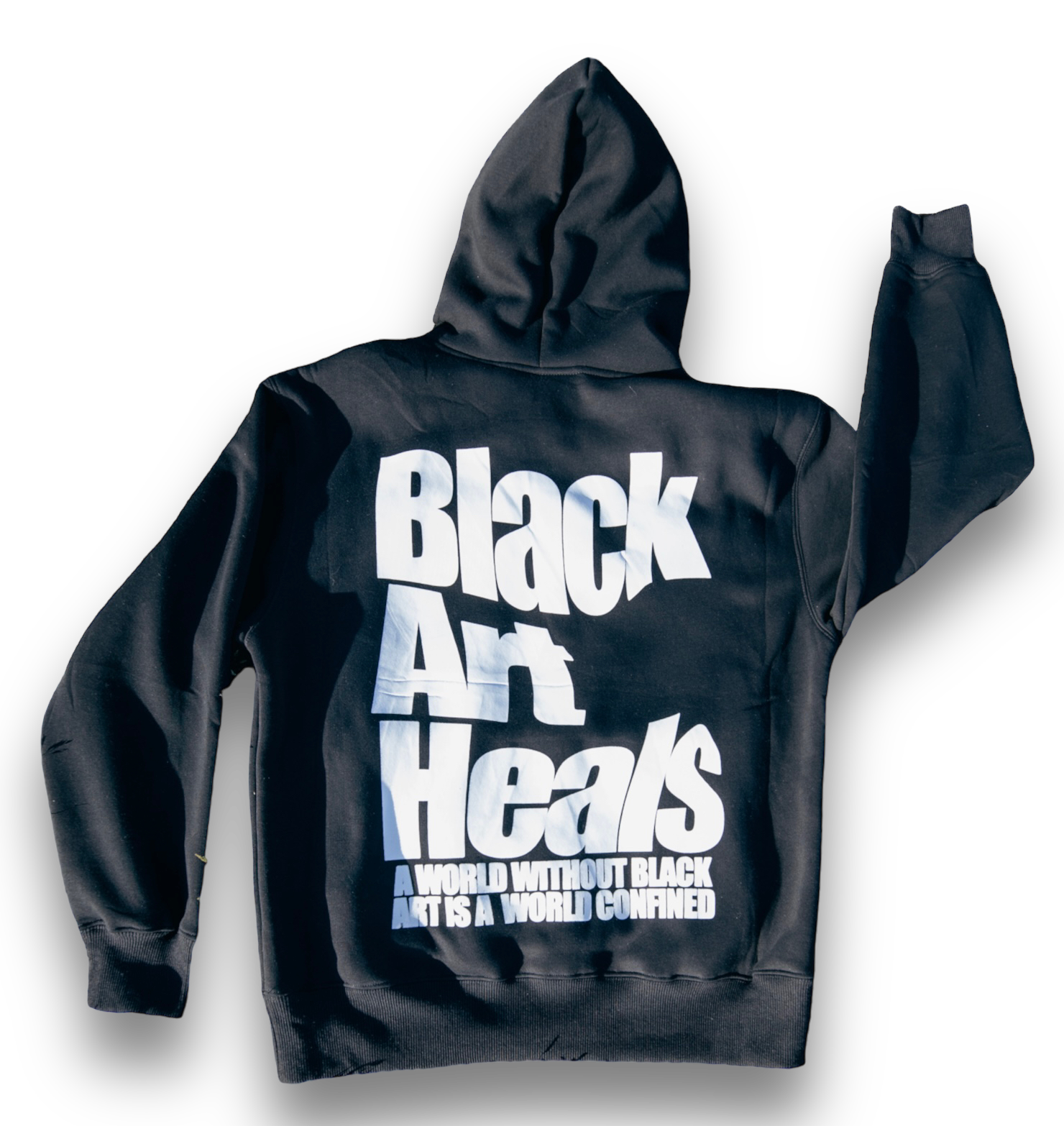 Black Art Heals Hoodie "Black Petunia"