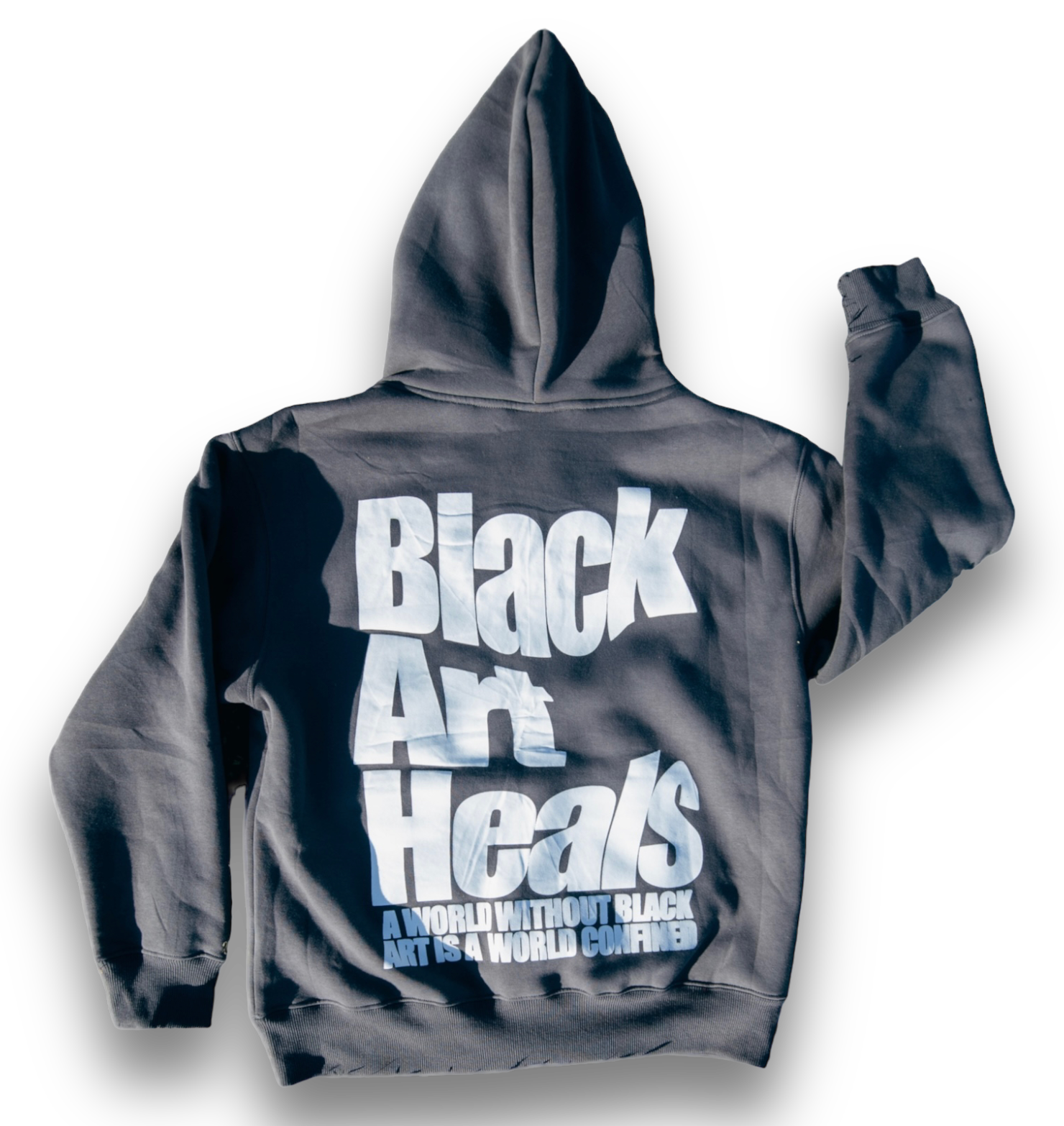 Black Art Heals Hoodie "Graphite Grey"