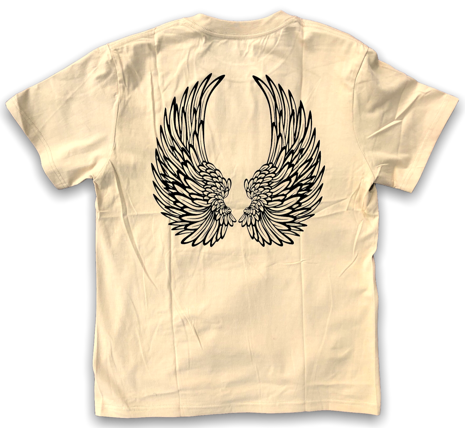 Pegasus Wings T-Shirt "Cymbidium Tan/ Black"