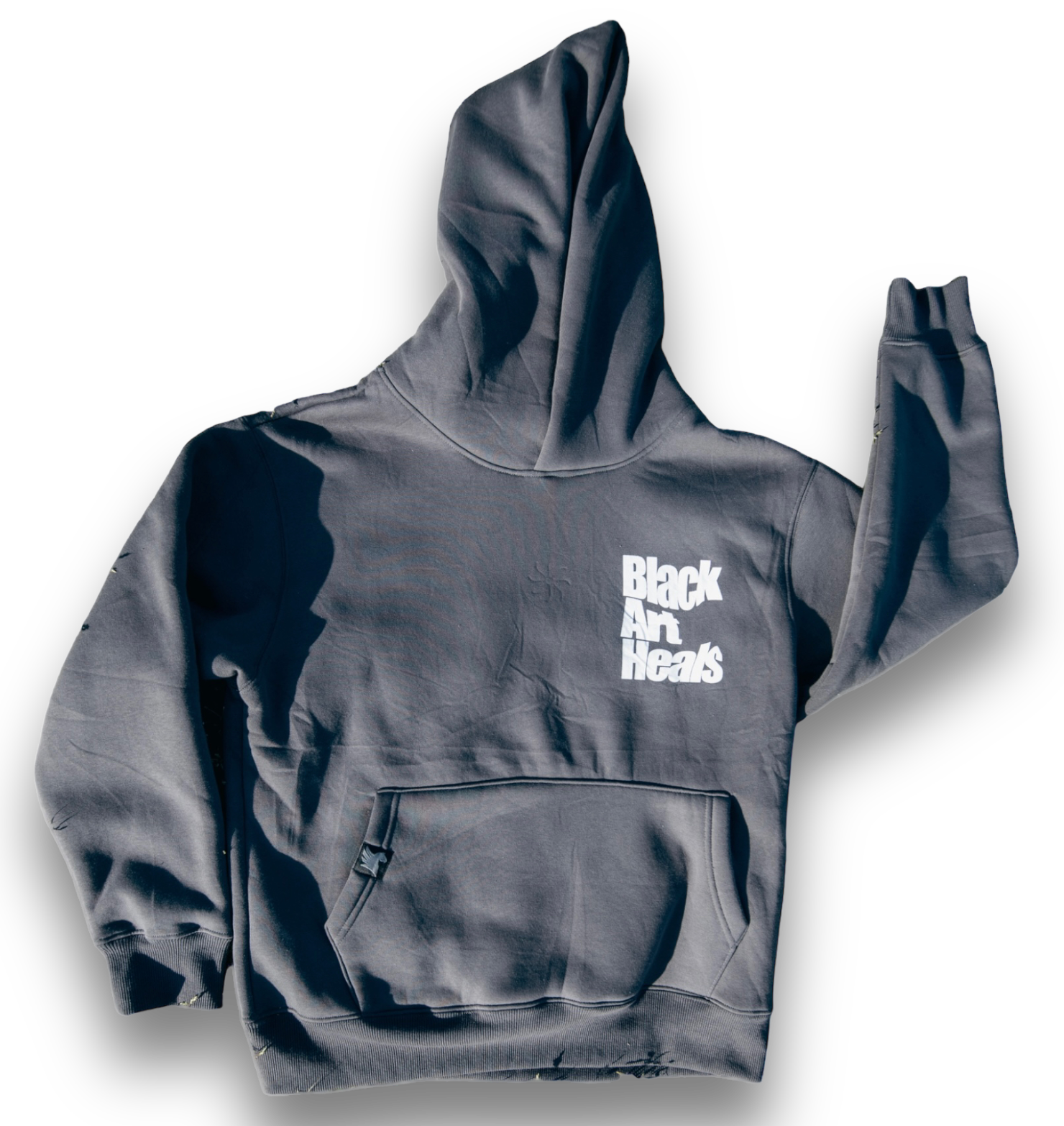 Black Art Heals Hoodie "Graphite Grey"