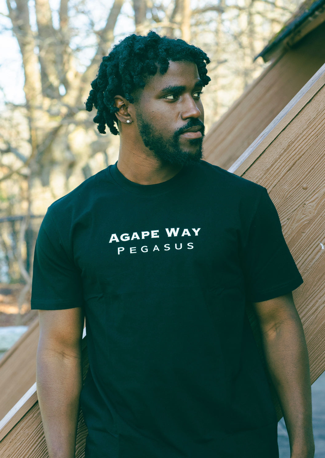 Pegasus Wings T-Shirt “Black Petunia”